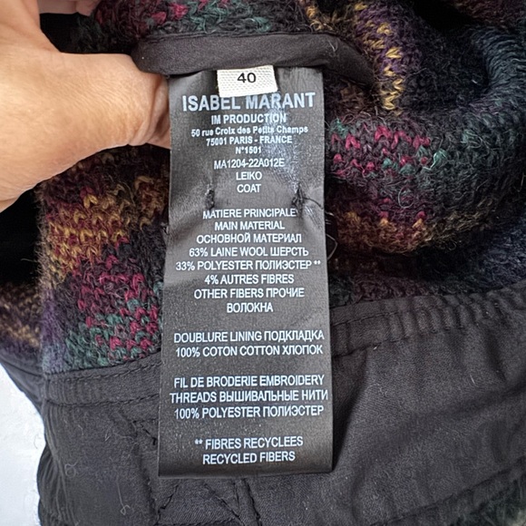 Isabel Marant Checked Wool Jacket - Picture 10 of 10